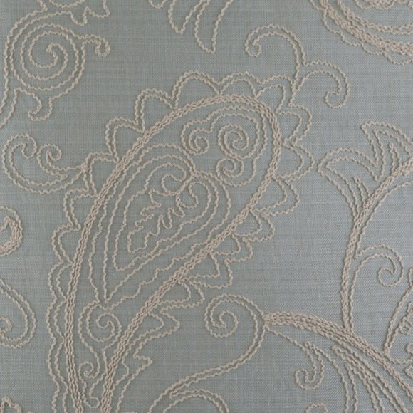 Mattuck Embroidered Throw Pillow Linen Suede - Picture 7 of 12